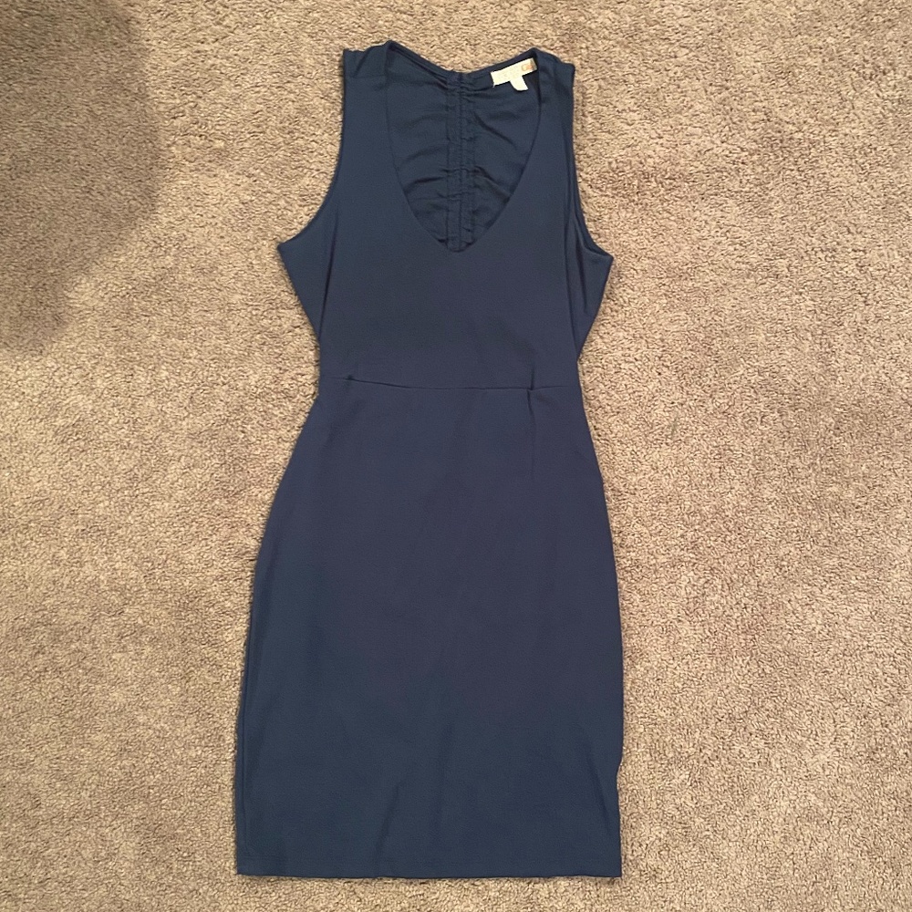 GB Navy Blue/Teal Dress; size XS